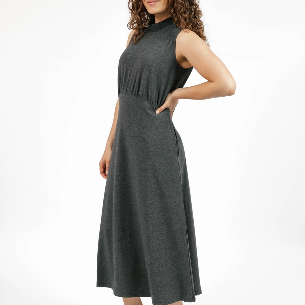 Smash + Tess Charcoal Mix Midi Dress